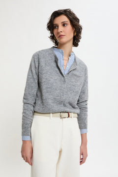 Cardigan in lana di Alpaca