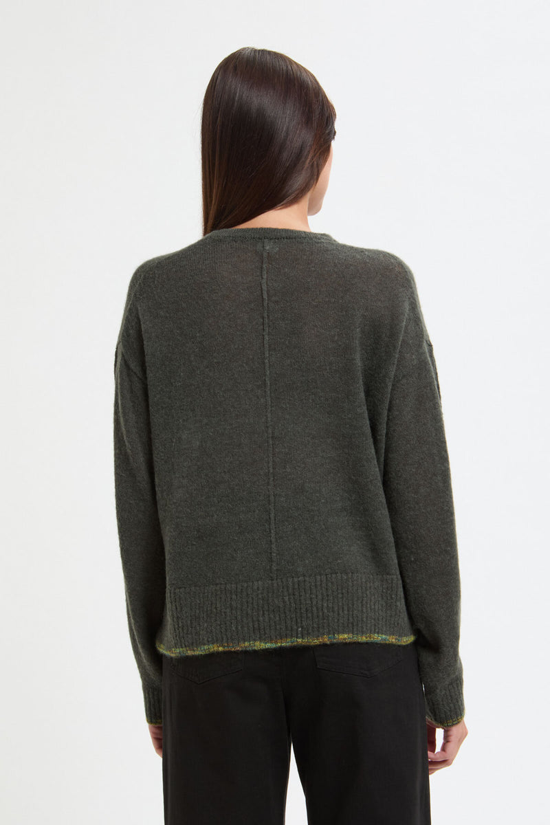 Maglione a scollo rotondo