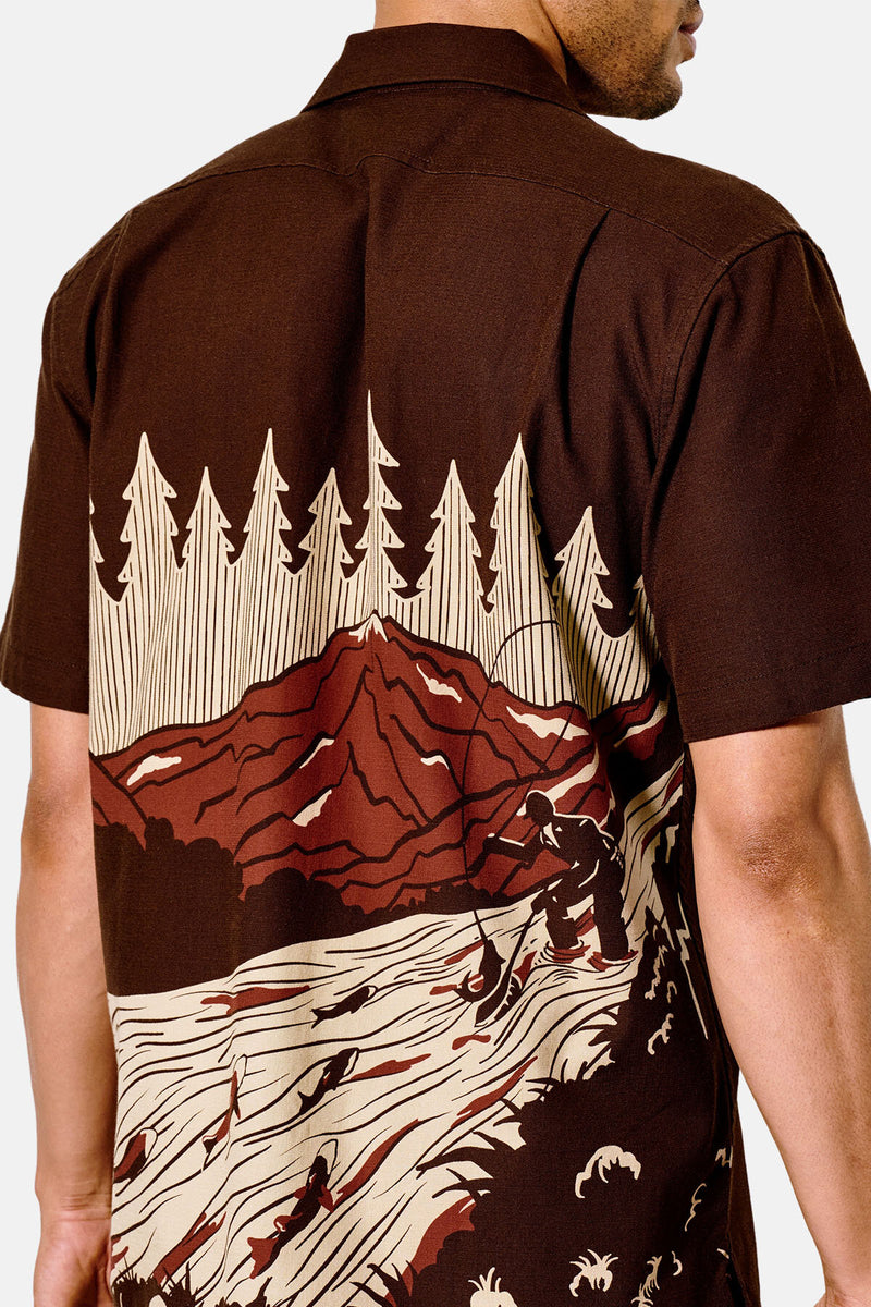 RUSTIC SHORT SLEEVE CAMP SHIRT