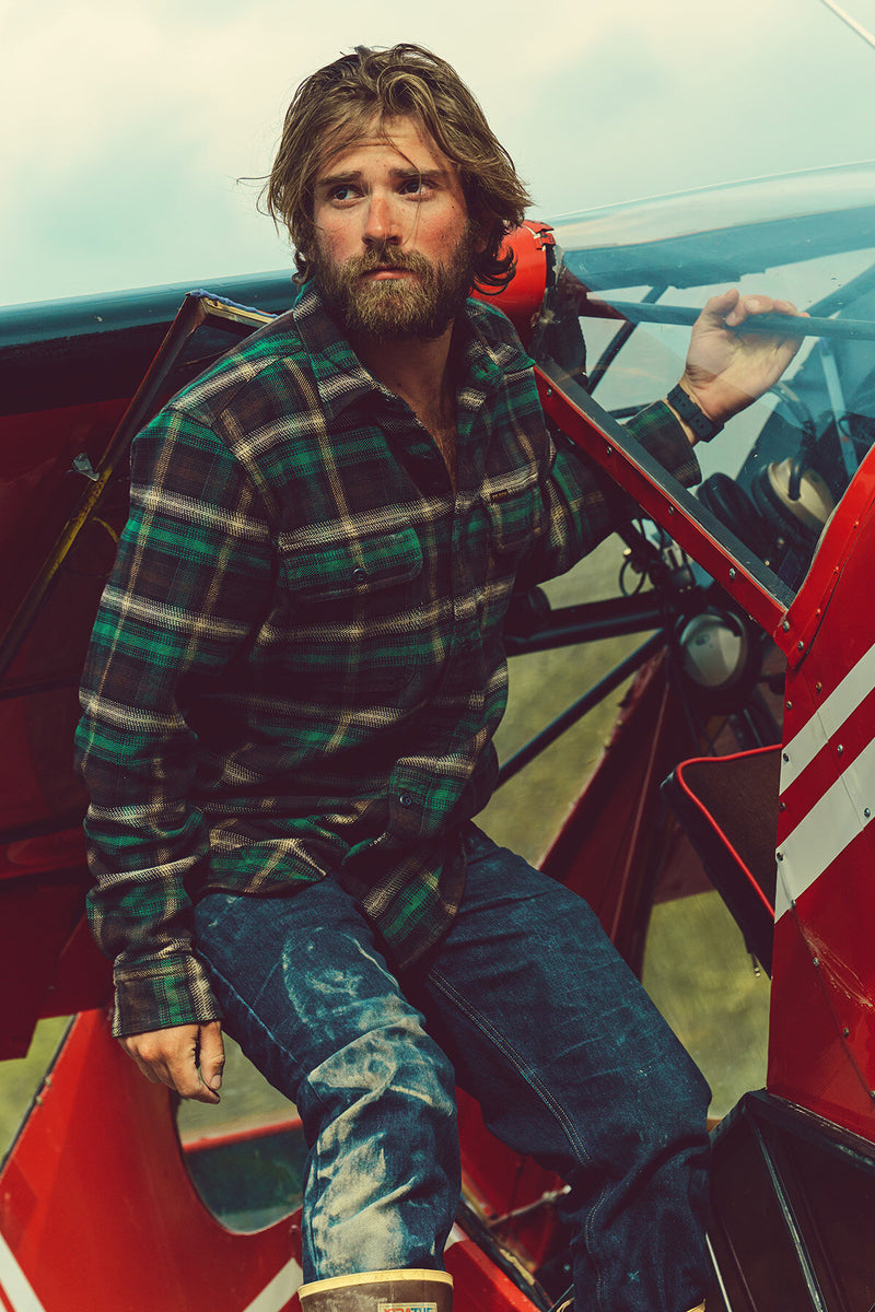 Camicia da lavoro in flanella vintage