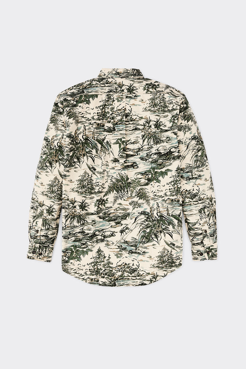 FILSON X HOUSEFLY WASHED FEATHER CLOTH SHIRT