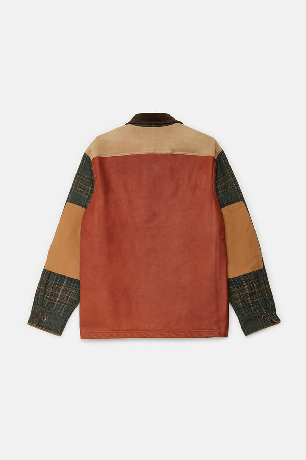 FILSON X JUNYA WATANABE WOOL-LEATHER SHIRT