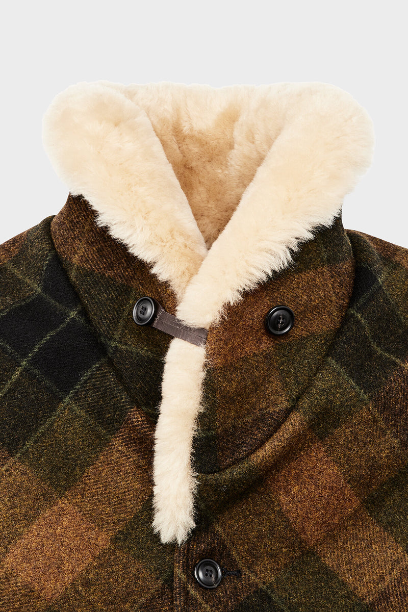 LINED MACKINAW WOOL PACKER COAT