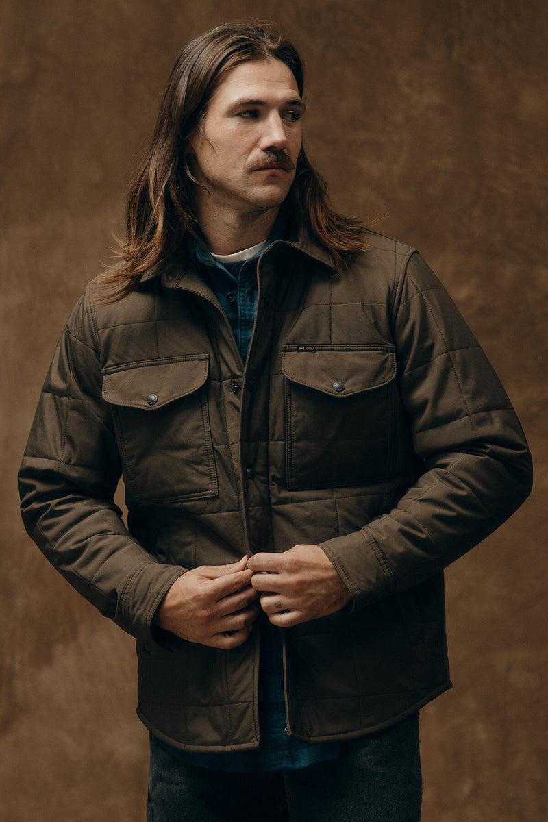 Jac-Shirt trapuntata in Cover Cloth