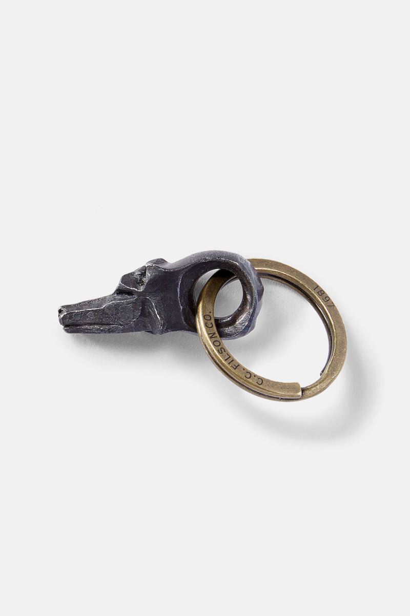 WOLF HEAD KEY FOB - SHORT