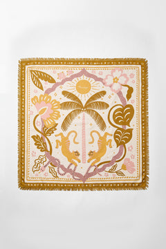 Tiger in the Palm Grove Foulard