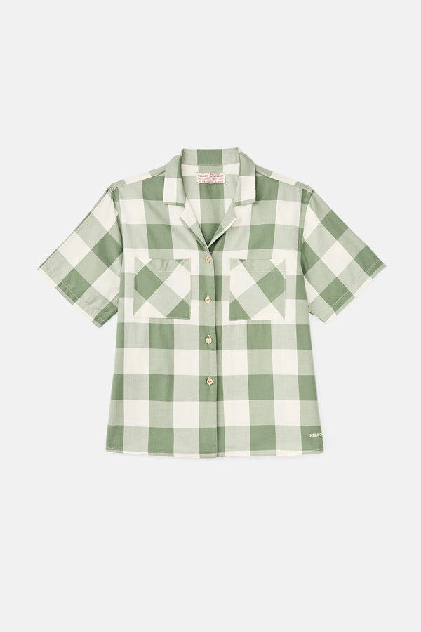 WOMEN’S SHORT SLEEVE TWILL CAMP SHIRT
