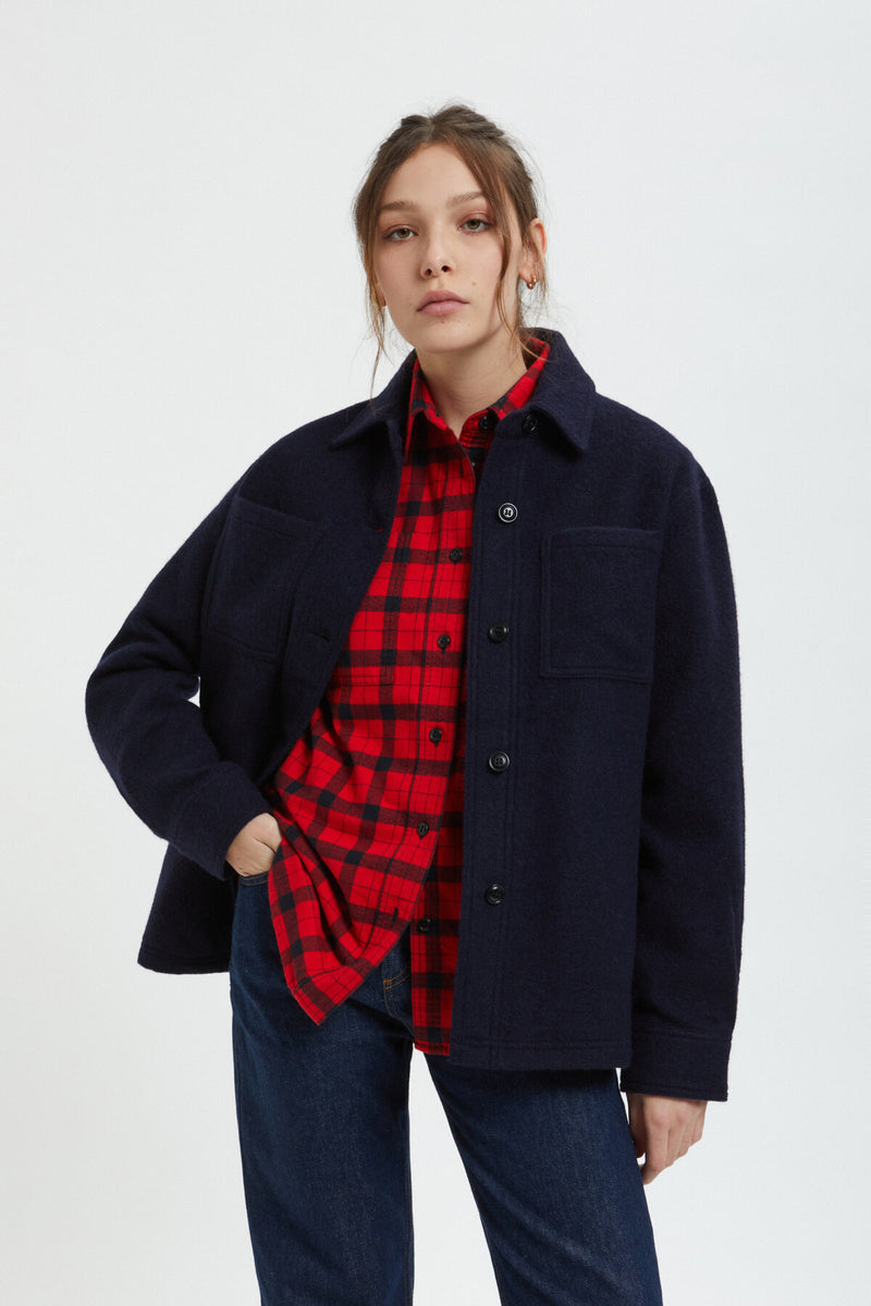 WOMEN'S WOOL OVERSHIRT