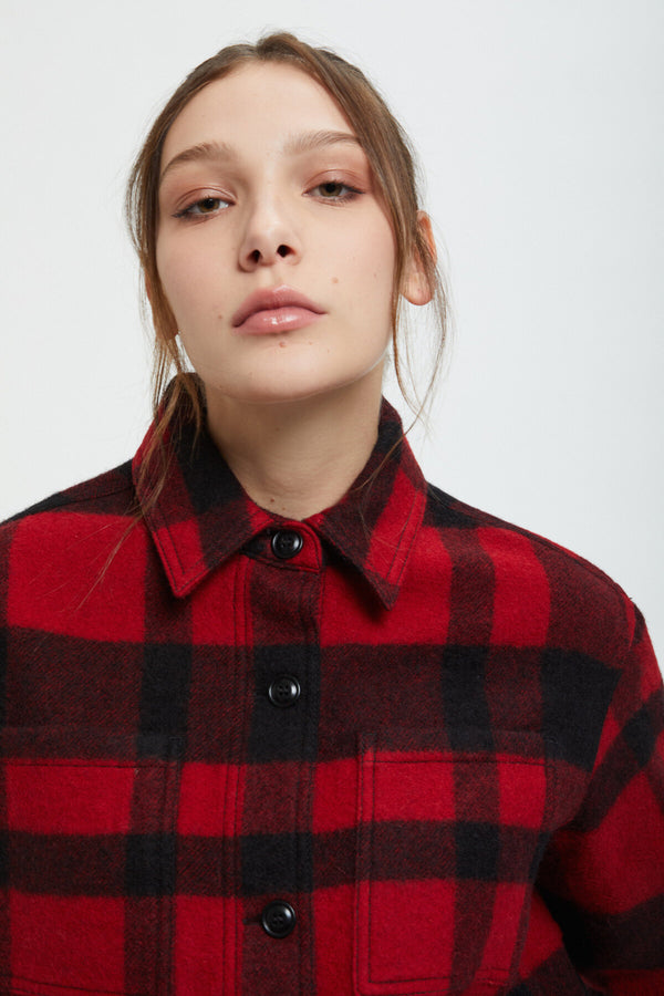 WOMEN'S WOOL OVERSHIRT