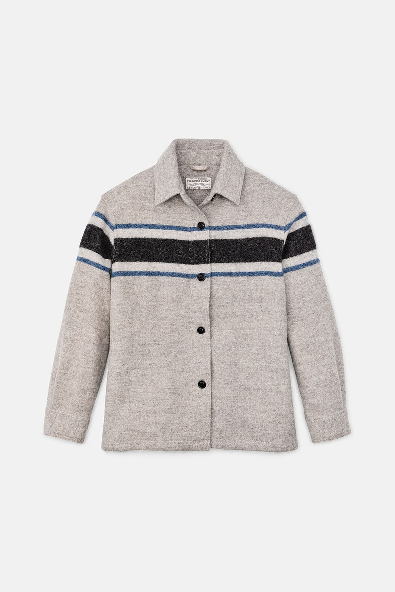 Overshirt in lana da donna