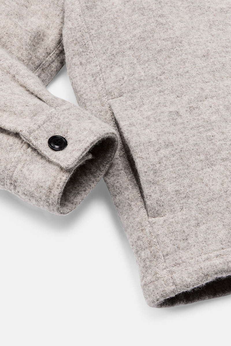 Overshirt in lana da donna