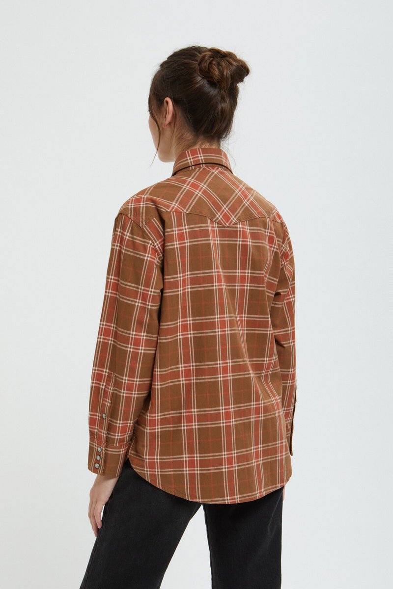 WOMEN'S FLANNEL WESTERN SHIRT