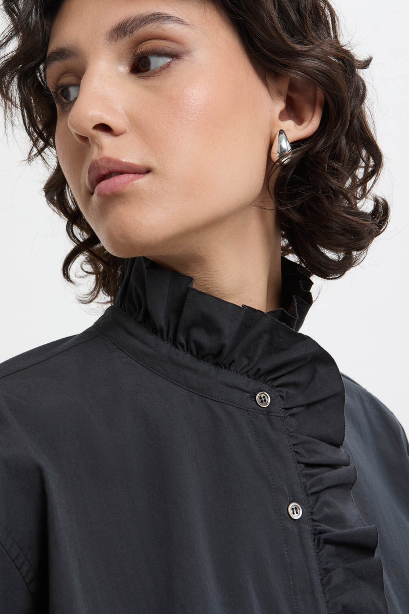 Ruffle Collar Shirt