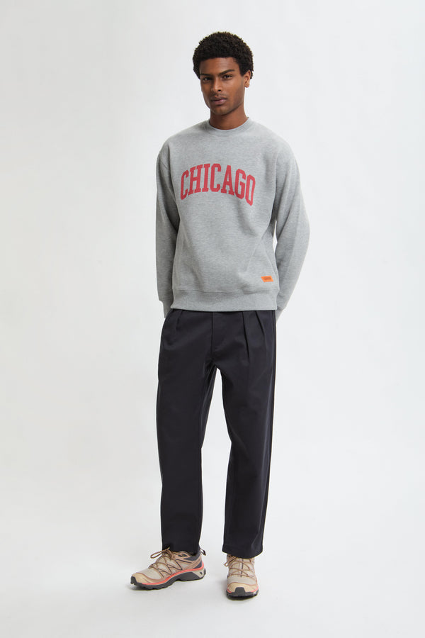 Pantaloni in twill a vestibilità rilassata