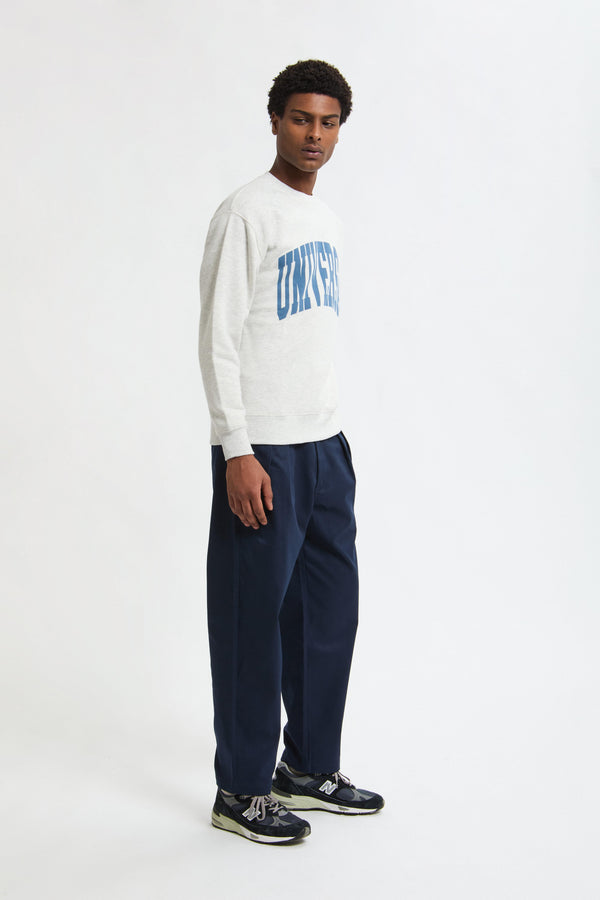 Pantaloni in twill a vestibilità rilassata