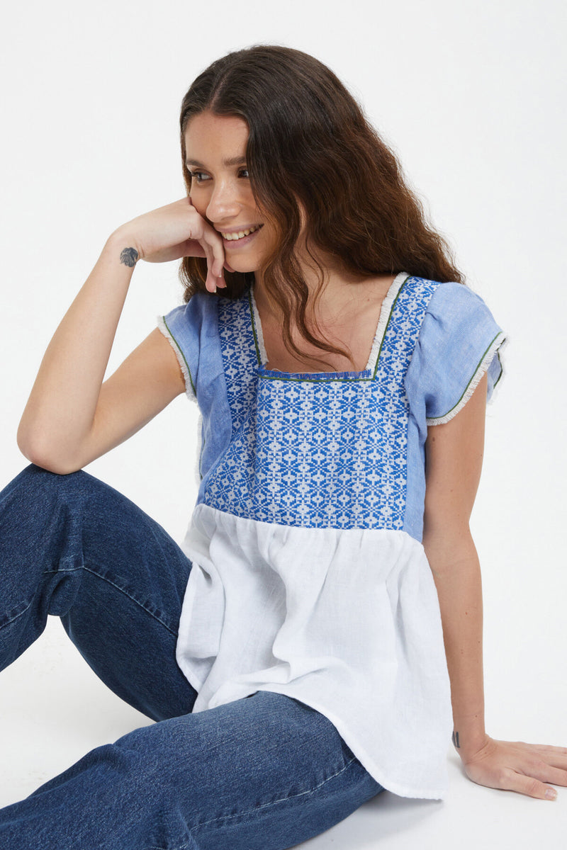 Jilly Tank Top in Lino