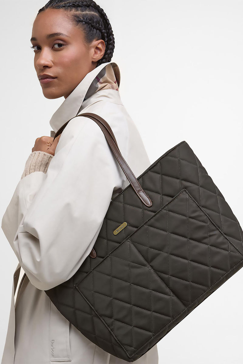 Borsa tote trapuntata