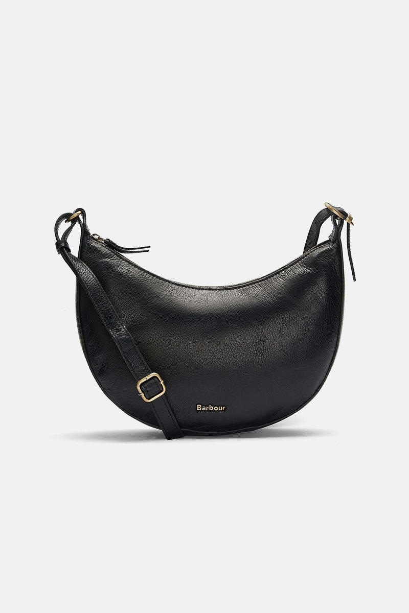 Laire Leather Half-Moon Bag