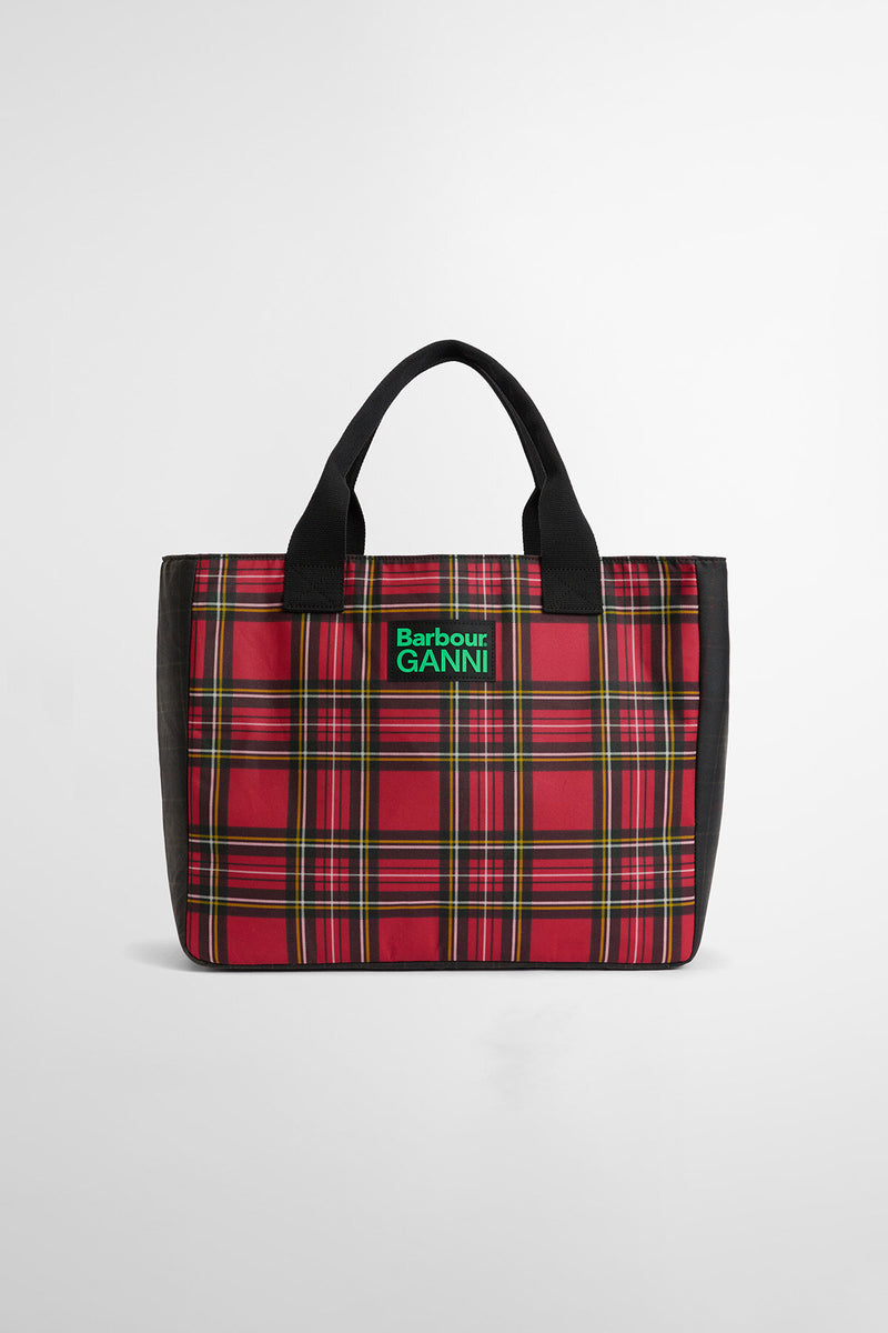 Borsa tote cerata Barbour x GANNI
