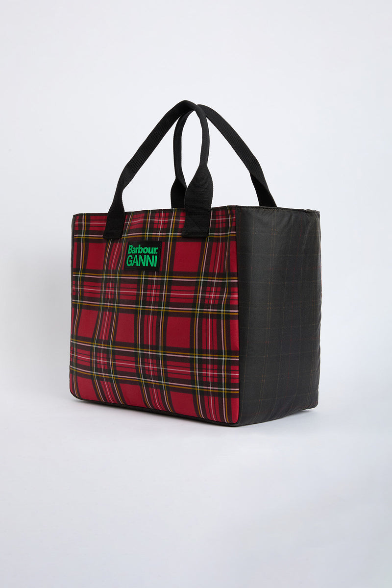 Borsa tote cerata Barbour x GANNI