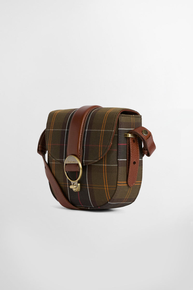 Borsa a tracolla con motivo tartan Elm Barbour