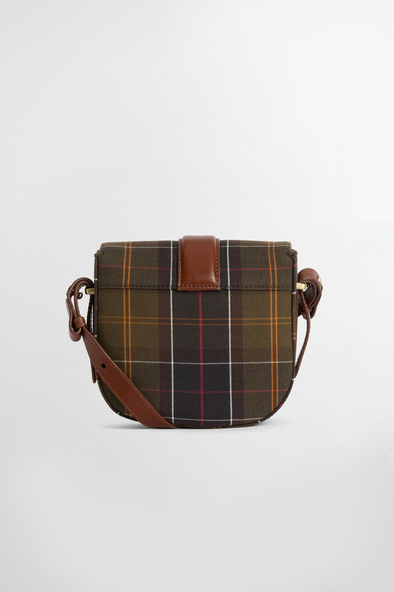 Borsa a tracolla con motivo tartan Elm Barbour