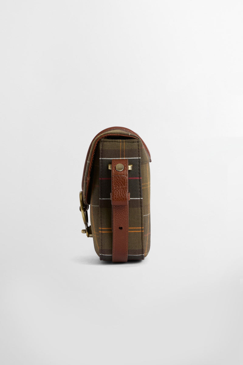 Borsa a tracolla con motivo tartan Elm Barbour