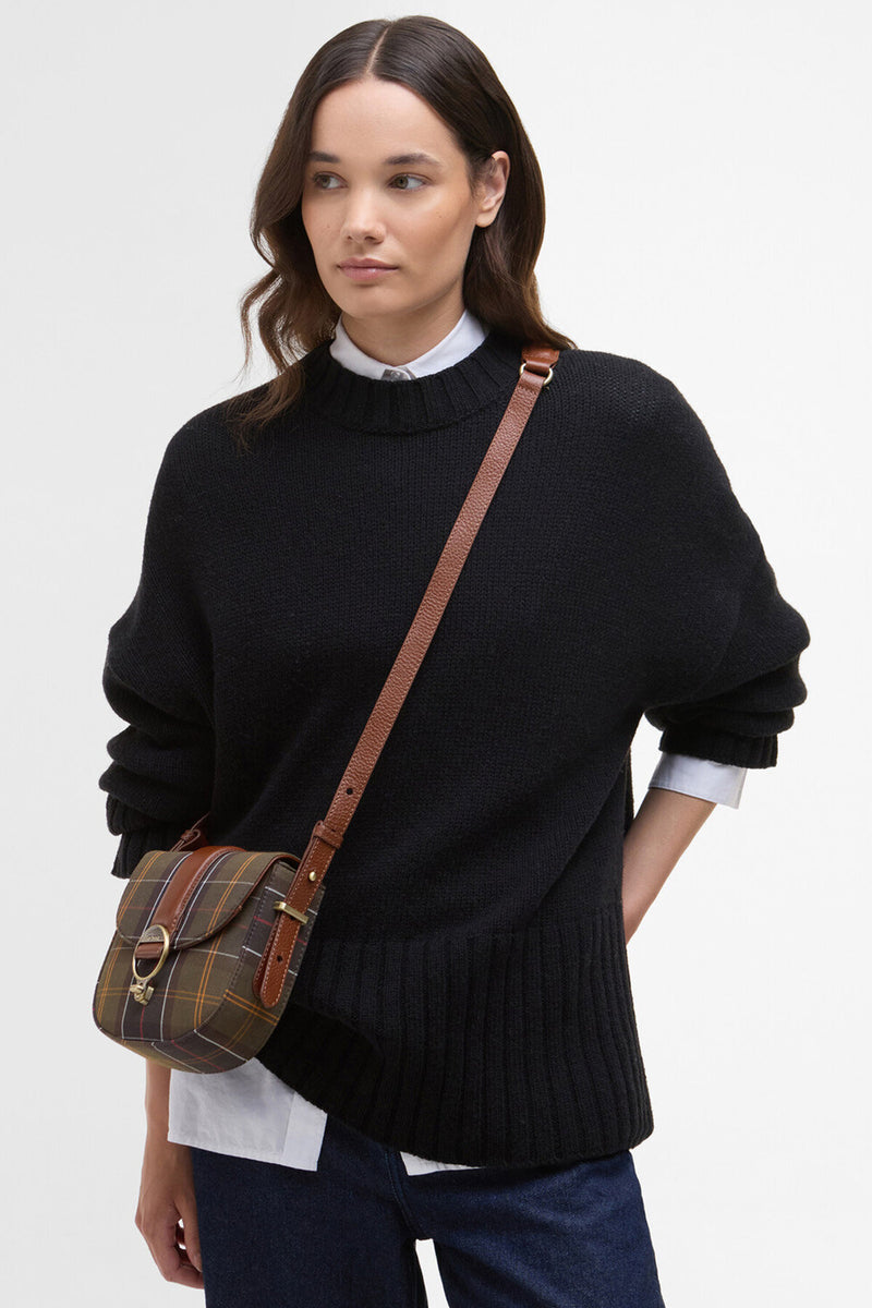 Borsa a tracolla con motivo tartan Elm Barbour