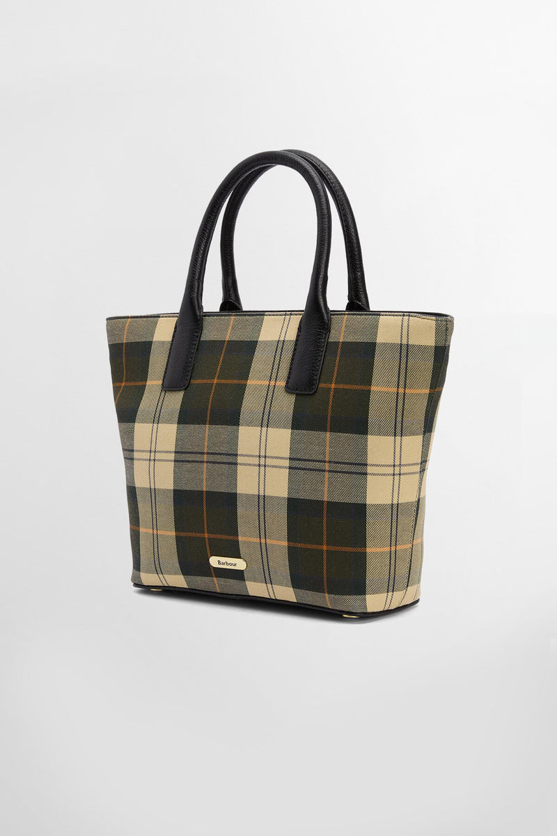 Borsa tote in tartan Birch Barbour