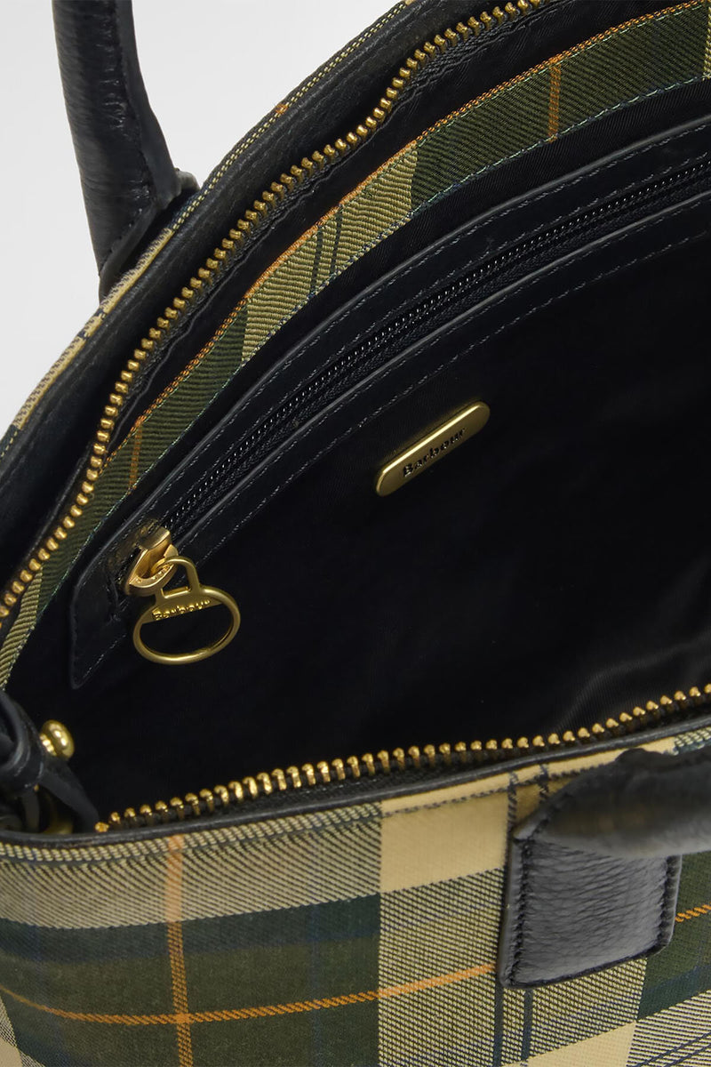 Borsa tote in tartan Birch Barbour