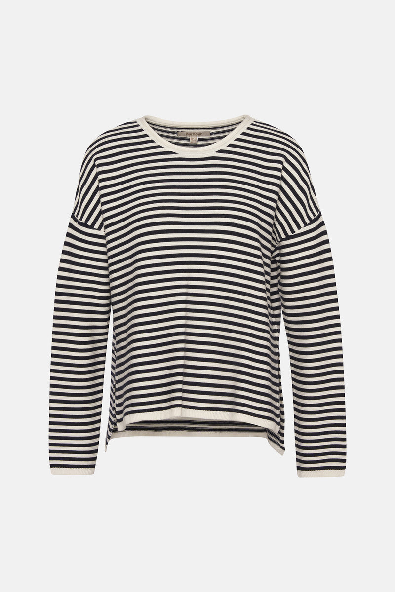 Maglione girocollo Marine con motivo a righe