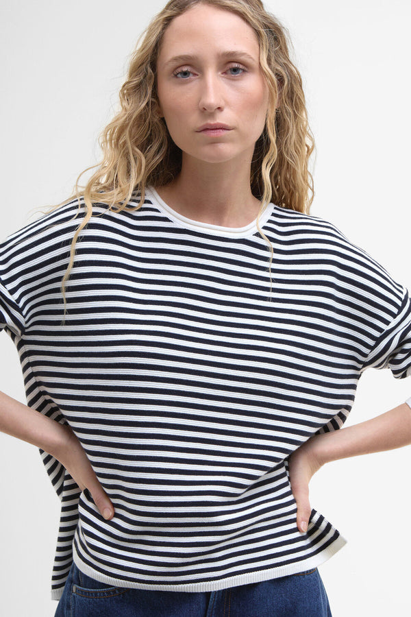 Maglione girocollo Marine con motivo a righe