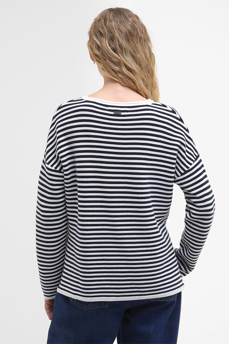 Maglione girocollo Marine con motivo a righe