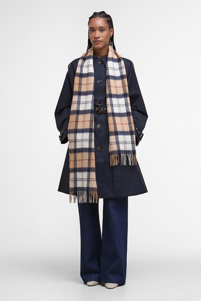 Sciarpa con motivo tartan