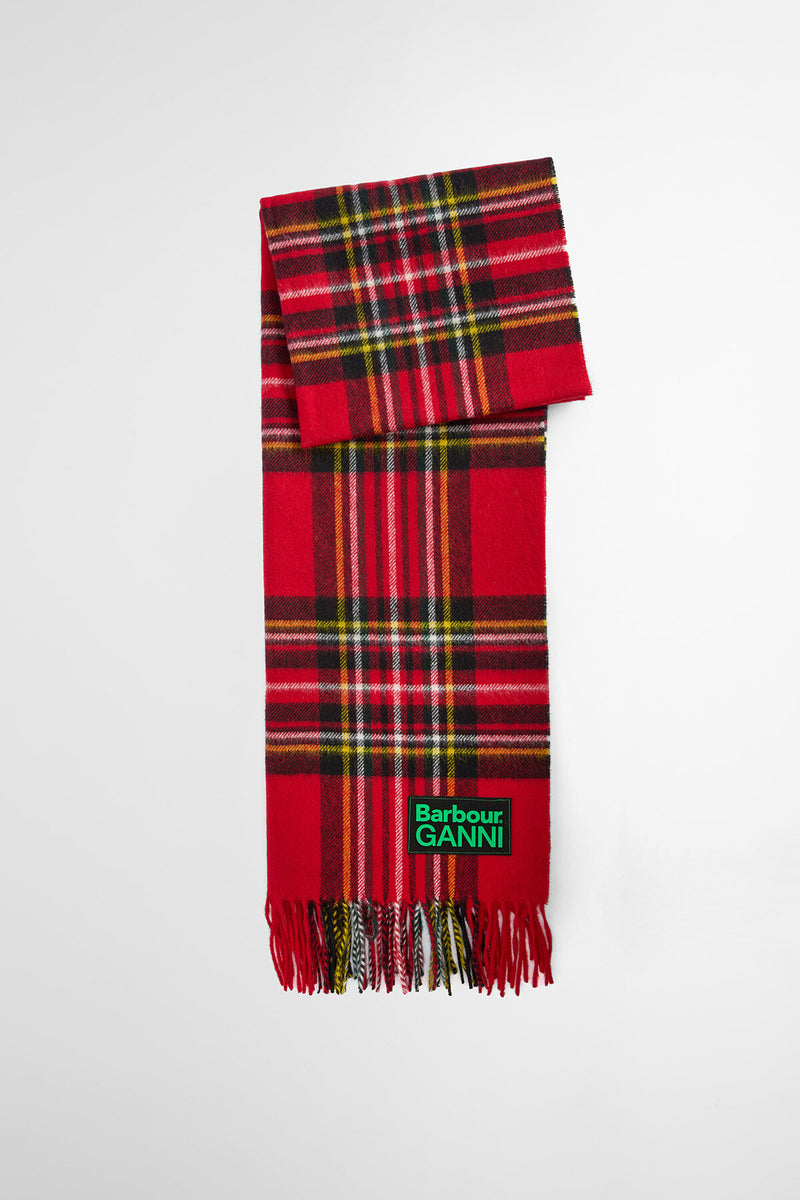 Sciarpa con motivo tartan Barbour x GANNI