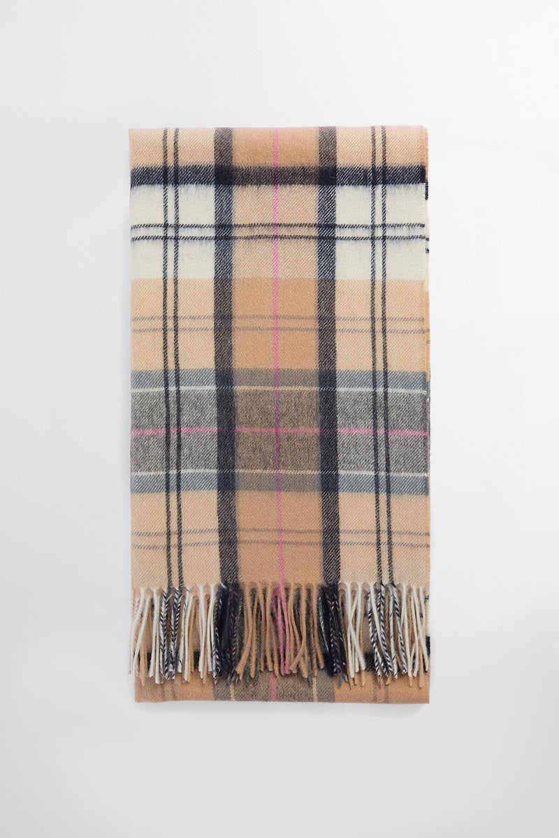 Sciarpa con motivo tartan in lana d’agnello Serena