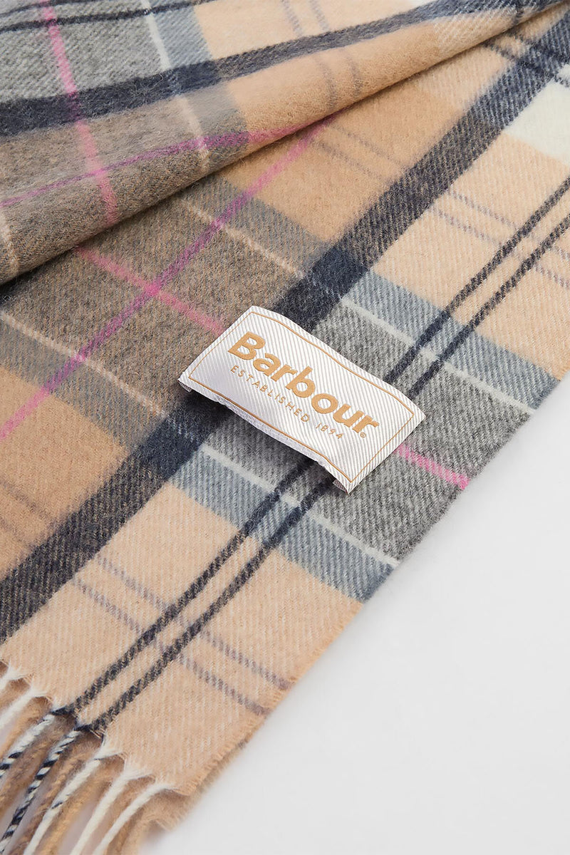 Sciarpa con motivo tartan in lana d’agnello Serena