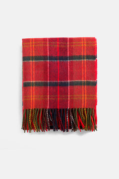 Sciarpa con Motivo Tartan in Lana d'Agnello Serena