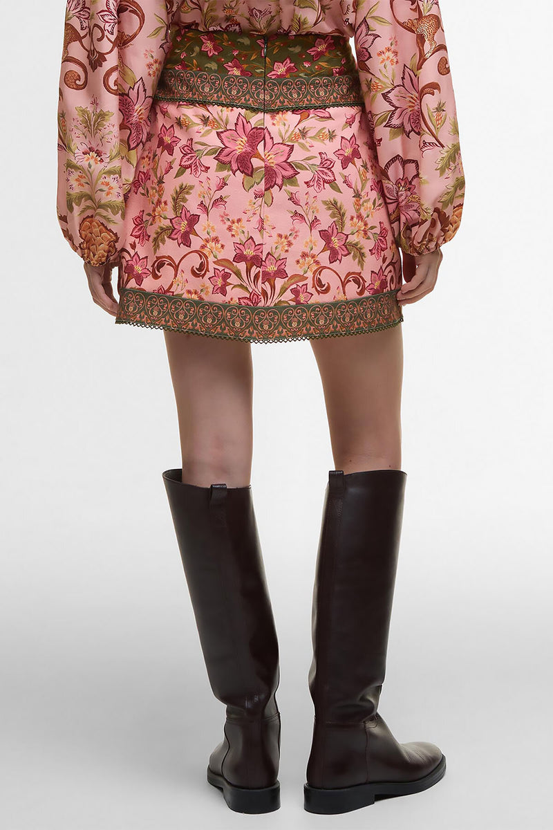 Mini gonna Thais Barbour x FARM Rio
