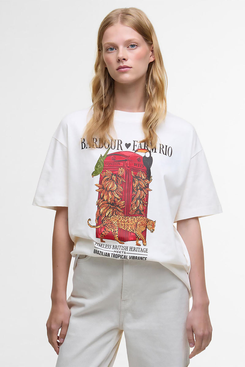 Barbour x FARM Rio Maria Clara Graphic T-Shirt