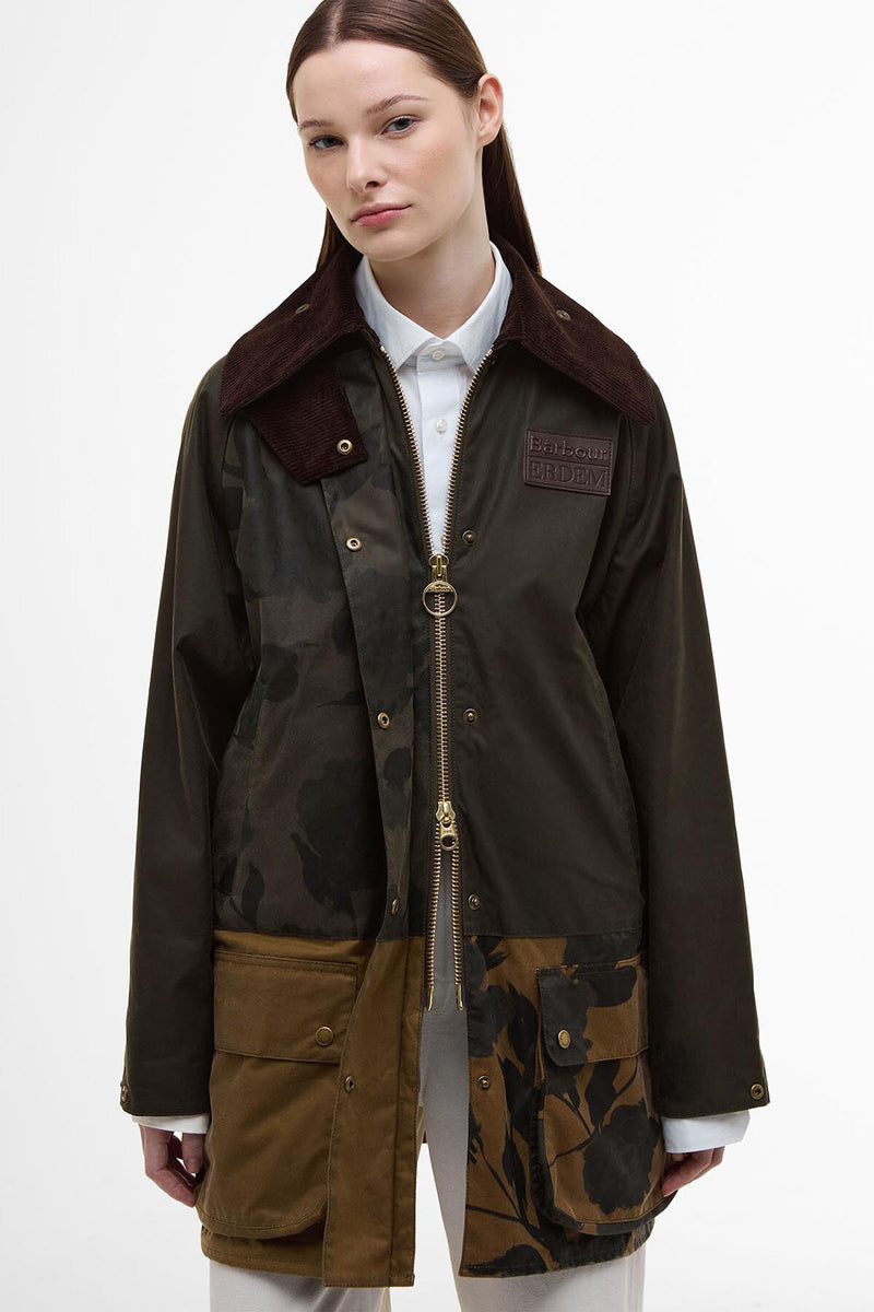 Barbour x ERDEM Beauflower Waxed Jacket