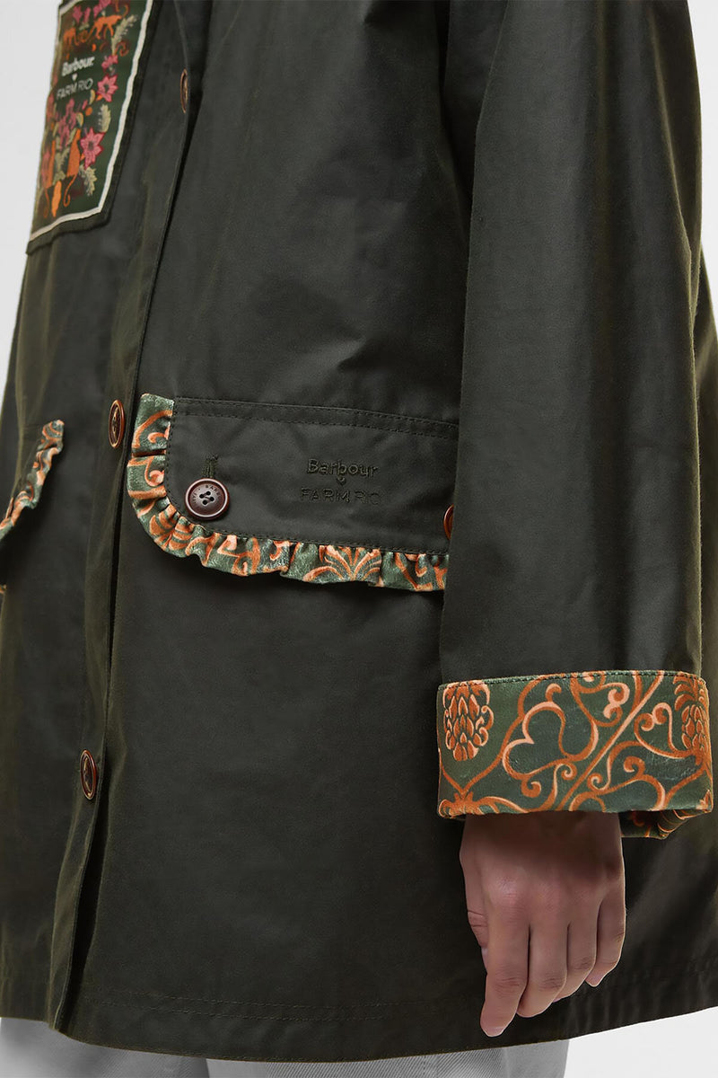 Giacca cerata Maria-Clara Barbour x FARM Rio