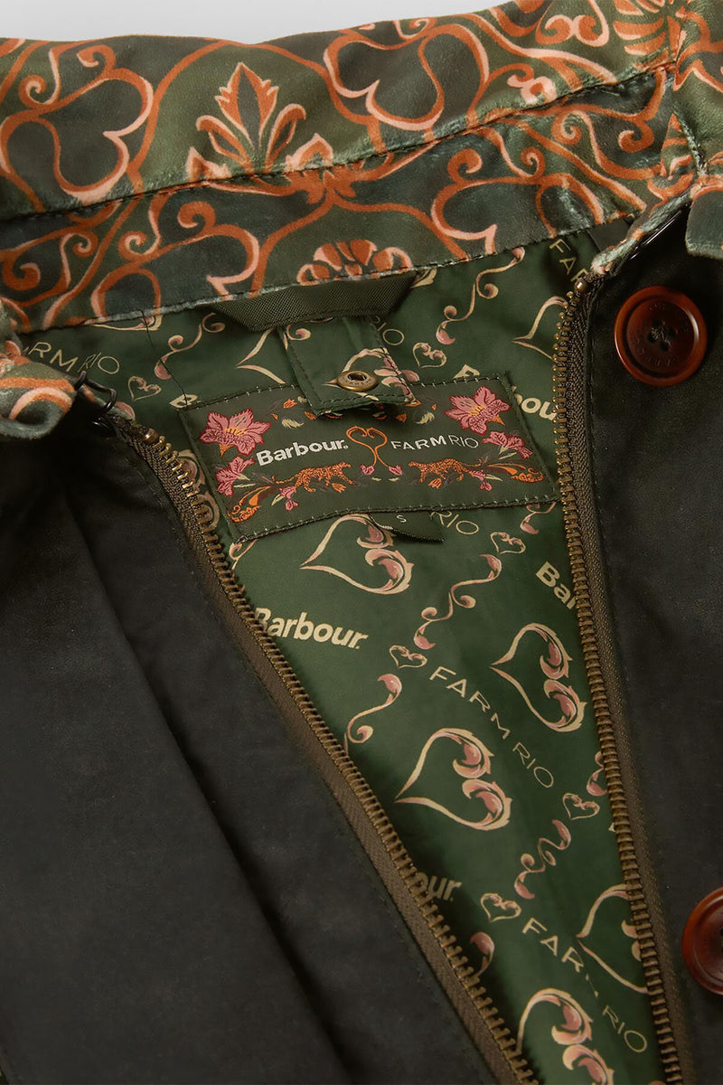 Giacca cerata Maria-Clara Barbour x FARM Rio