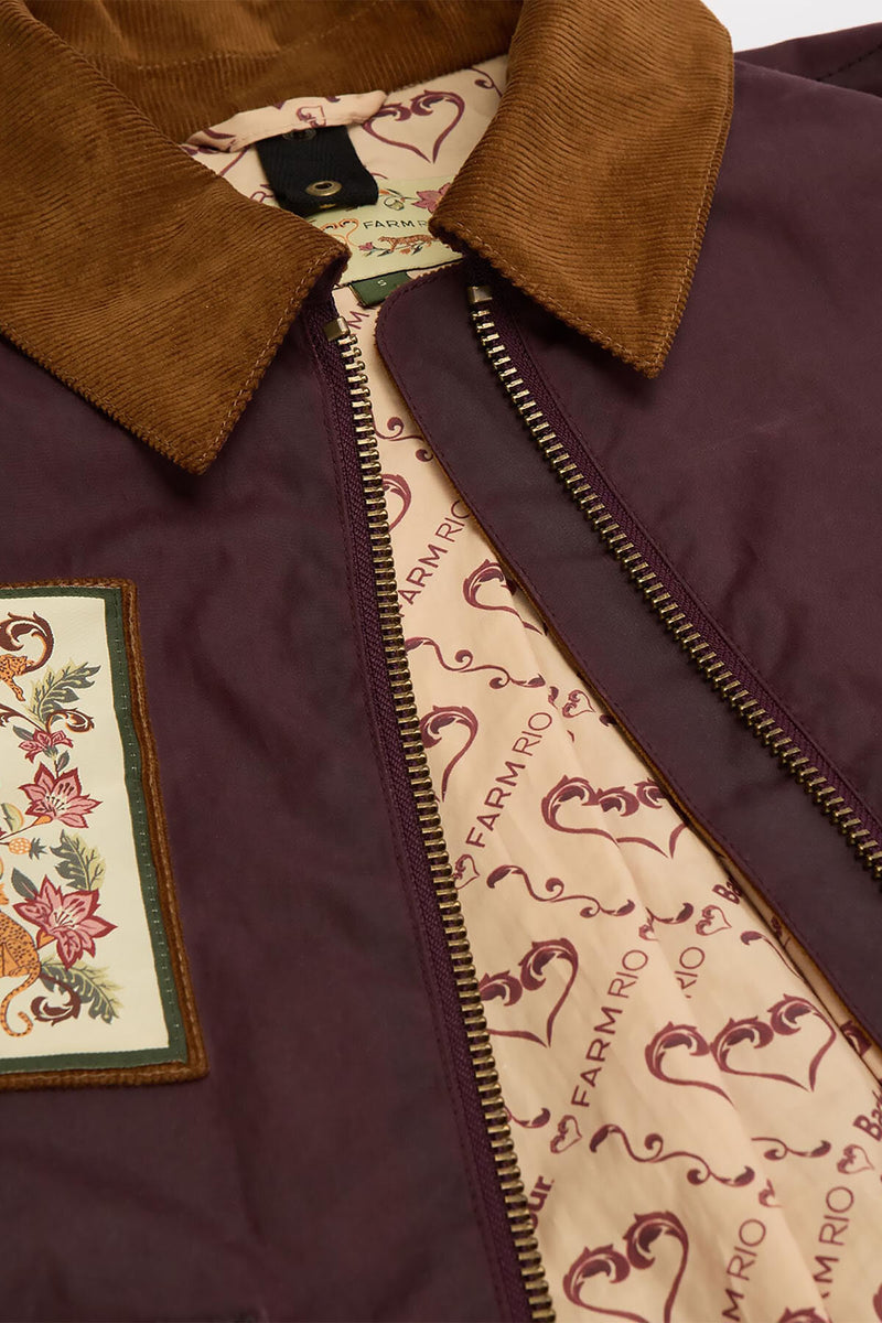 Giacca cerata Thais Barbour x FARM Rio