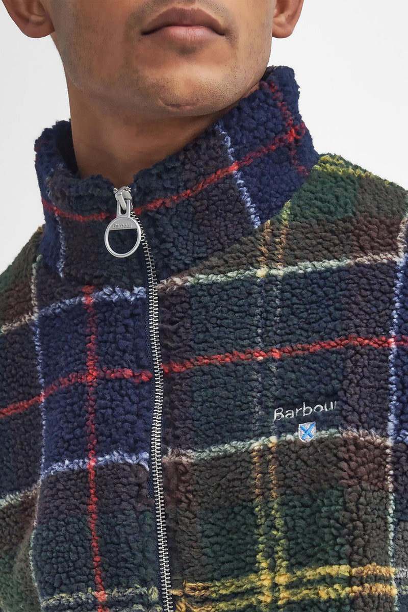 Tartan Fleece Zip Through