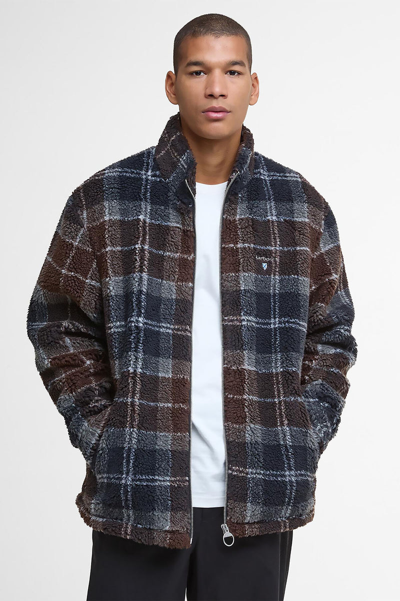 Tartan Fleece Zip Through