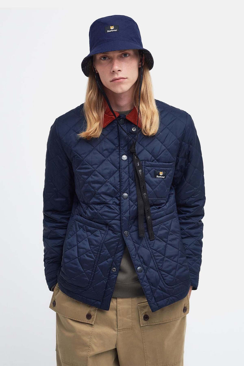 Cappello da pescatore reversibile Barbour x Maison Kitsuné