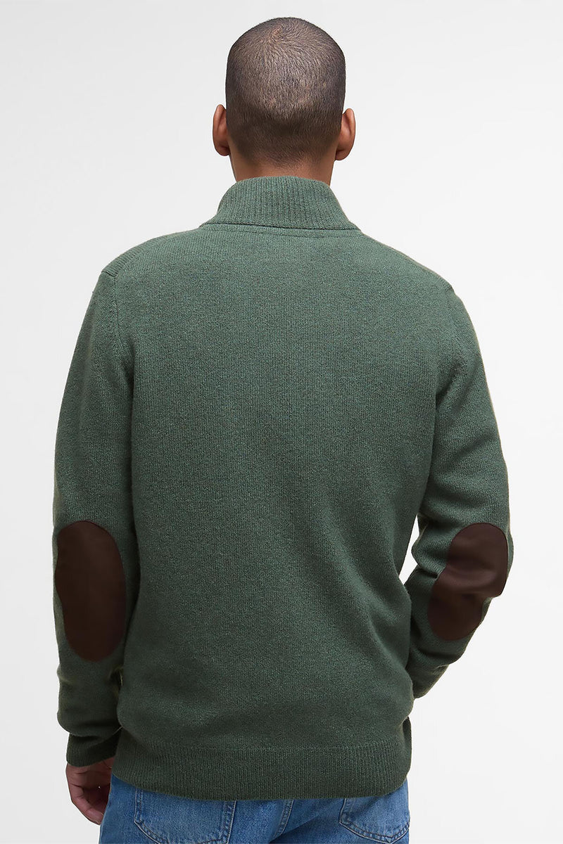 Cardigan Essential con toppe e zip