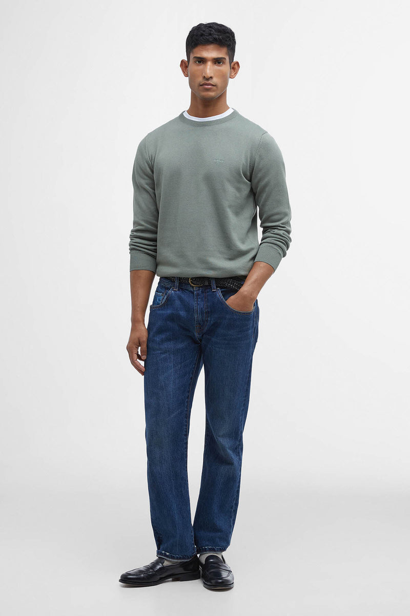 Maglione girocollo in cotone Pima