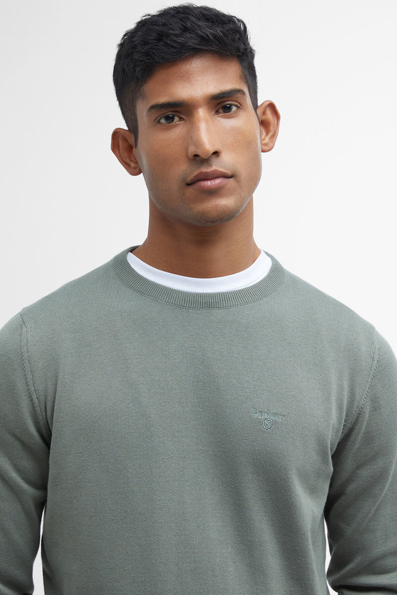 Maglione girocollo in cotone Pima